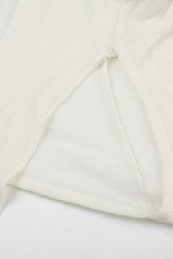 Coquette Aesthetic Solid Color Cutout Hooded Lacing Long Sleeve Tee