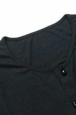 Coquette Aesthetic Solid Color Fungus Slim Knit Top