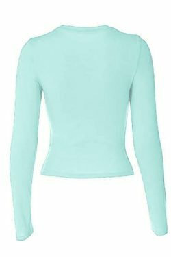 Coquette Aesthetic Solid Color Long Sleeve Top - Y2K Fashion Grunge Style