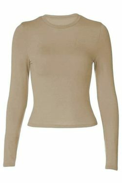 Coquette Aesthetic Solid Color Long Sleeve Top - Y2K Fashion Grunge Style