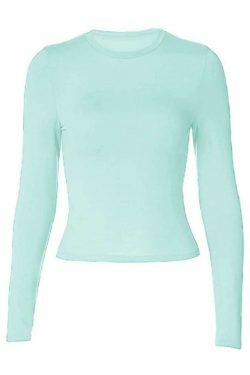 Coquette Aesthetic Solid Color Long Sleeve Top - Y2K Fashion Grunge Style