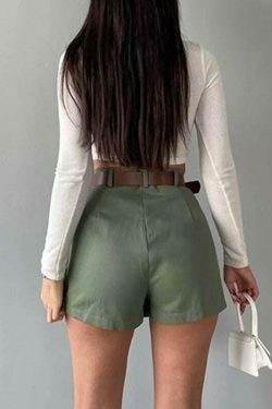 Coquette Aesthetic Solid Color Pleated Mini Skirt - Y2K Fashion Statement