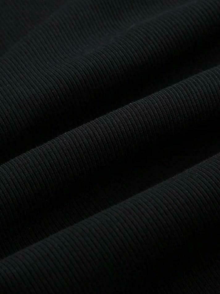 Coquette Aesthetic Solid Drawstring Lace-Up Knit Sweater Coquette Aesthetic Solid Drawstring Lace-Up Knit Sweater