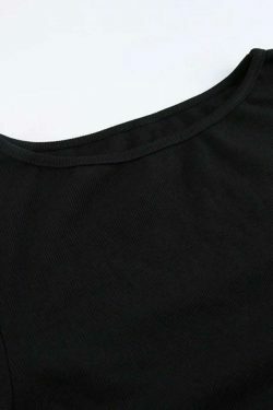 Coquette Aesthetic Solid Drawstring Lace-Up Knit Sweater