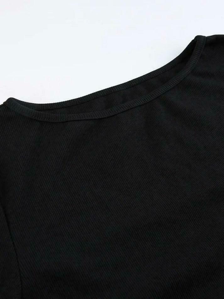 Coquette Aesthetic Solid Drawstring Lace-Up Knit Sweater Coquette Aesthetic Solid Drawstring Lace-Up Knit Sweater