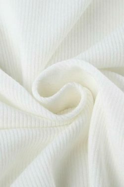 Coquette Aesthetic Solid Pocket Curvy Hem Polo Neck Long Sleeve Knit