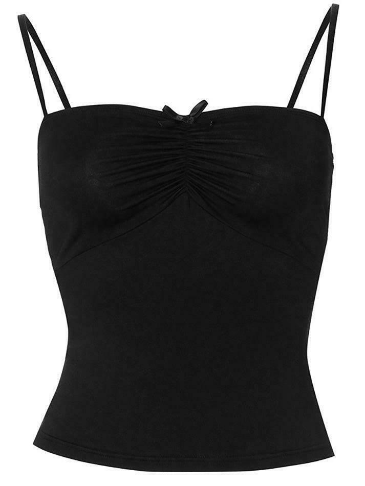 Coquette Aesthetic Solid Ruched Bow Tie Cami Top for Y2K Fashion Enthusiasts Coquette Aesthetic Solid Ruched Bow Tie Cami Top for Y2K Fashion Enthusiasts