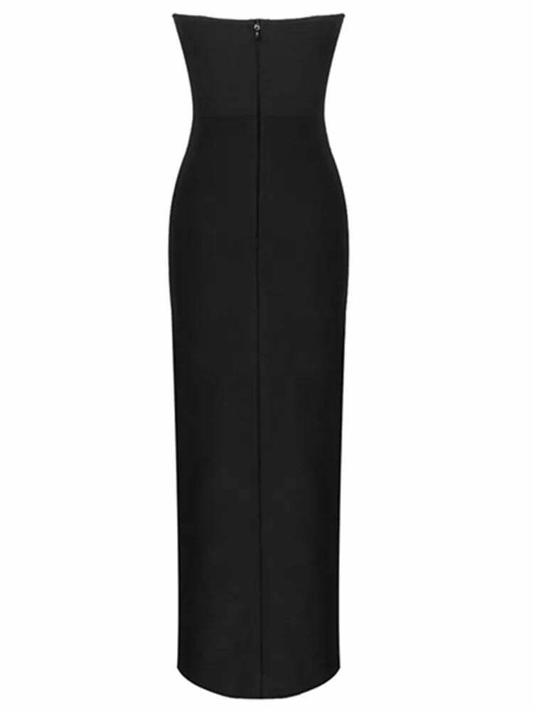 Coquette Aesthetic Sophisticated Cut-Out Glamour Dress for Women - Y2K Fashion Statement