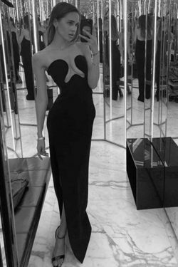 Coquette Aesthetic Sophisticated Cut-Out Glamour Dress for Women - Y2K Fashion Statement