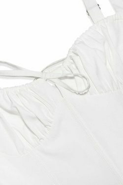 Coquette Aesthetic Spaghetti Strap Mini Dress - Y2K Fashion with Grunge Style and Pastel Goth Vibes