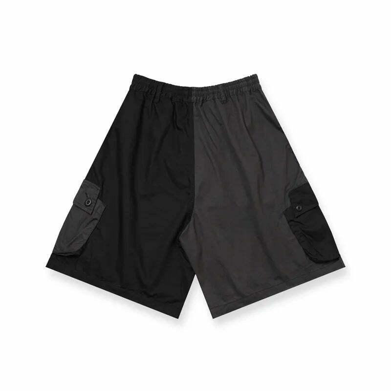 Coquette Aesthetic Spliced Colour Block Cargo Skirt Coquette Aesthetic Spliced Colour Block Cargo Skirt