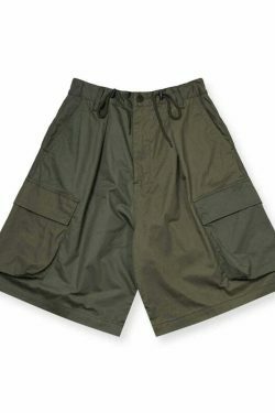 Coquette Aesthetic Spliced Colour Block Cargo Skirt