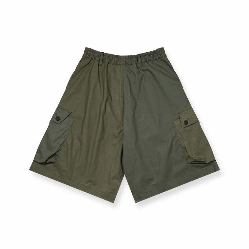 Coquette Aesthetic Spliced Colour Block Cargo Skirt Coquette Aesthetic Spliced Colour Block Cargo Skirt