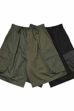 Coquette Aesthetic Spliced Colour Block Cargo Skirt