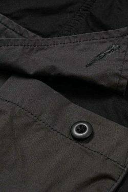 Coquette Aesthetic Spliced Colour Block Cargo Skirt