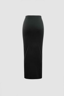 Coquette Aesthetic Square Neck Tank Top and Knotted Skirt Set