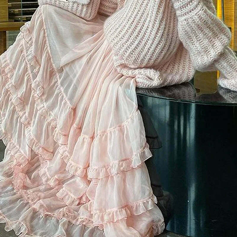 Coquette Aesthetic Stand-Up Collar Sweater Dress - Y2K Fashion, Grunge Style, Cute Tops, Pastel Goth Coquette Aesthetic Stand-Up Collar Sweater Dress - Y2K Fashion, Grunge Style, Cute Tops, Pastel Goth