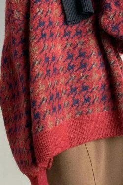 Coquette Aesthetic Star Gazer Chic Lantern Knitted Pullover