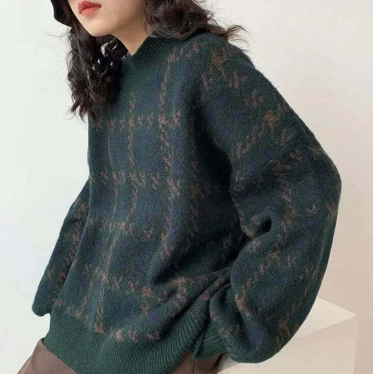 Coquette Aesthetic Star Gazer Chic Lantern Knitted Pullover Coquette Aesthetic Star Gazer Chic Lantern Knitted Pullover
