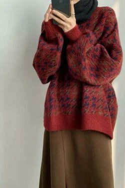 Coquette Aesthetic Star Gazer Chic Lantern Knitted Pullover