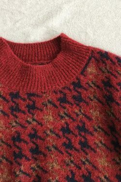 Coquette Aesthetic Star Gazer Chic Lantern Knitted Pullover