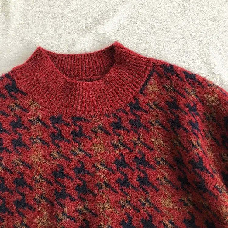 Coquette Aesthetic Star Gazer Chic Lantern Knitted Pullover Coquette Aesthetic Star Gazer Chic Lantern Knitted Pullover