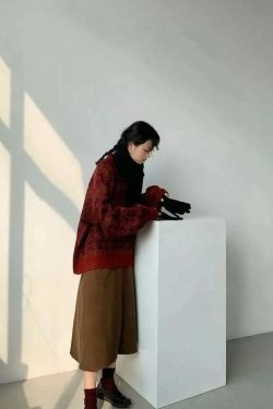 Coquette Aesthetic Star Gazer Chic Lantern Knitted Pullover