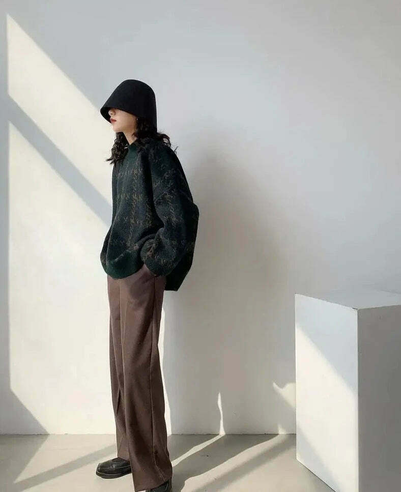 Coquette Aesthetic Star Gazer Chic Lantern Knitted Pullover Coquette Aesthetic Star Gazer Chic Lantern Knitted Pullover