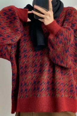 Coquette Aesthetic Star Gazer Chic Lantern Knitted Pullover