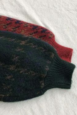 Coquette Aesthetic Star Gazer Chic Lantern Knitted Pullover