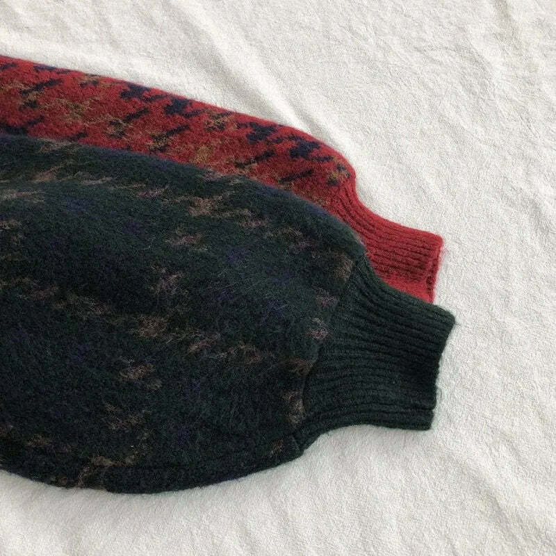 Coquette Aesthetic Star Gazer Chic Lantern Knitted Pullover Coquette Aesthetic Star Gazer Chic Lantern Knitted Pullover