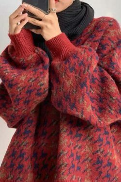 Coquette Aesthetic Star Gazer Chic Lantern Knitted Pullover