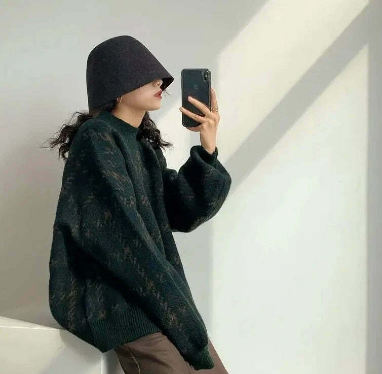 Coquette Aesthetic Star Gazer Chic Lantern Knitted Pullover Coquette Aesthetic Star Gazer Chic Lantern Knitted Pullover