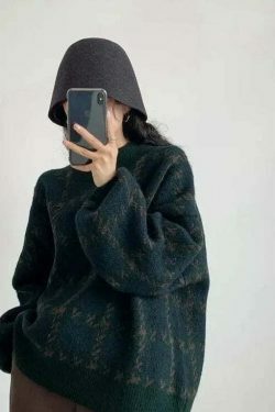 Coquette Aesthetic Star Gazer Chic Lantern Knitted Pullover