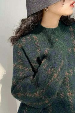 Coquette Aesthetic Star Gazer Chic Lantern Knitted Pullover