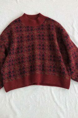 Coquette Aesthetic Star Gazer Chic Lantern Knitted Pullover