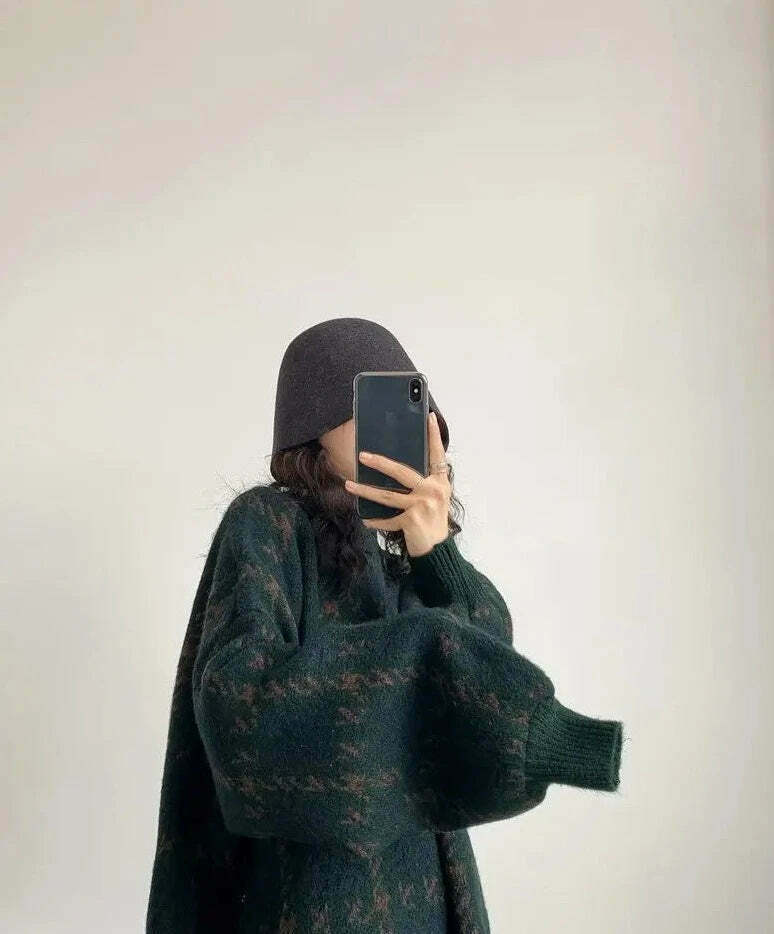 Coquette Aesthetic Star Gazer Chic Lantern Knitted Pullover Coquette Aesthetic Star Gazer Chic Lantern Knitted Pullover