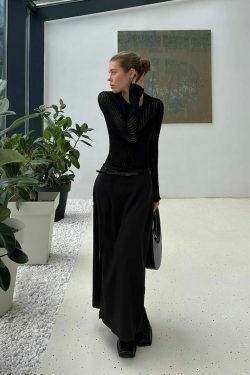 Coquette Aesthetic Stevie Skinny Long Sleeves T-Shirt - Y2K Fashion for Women