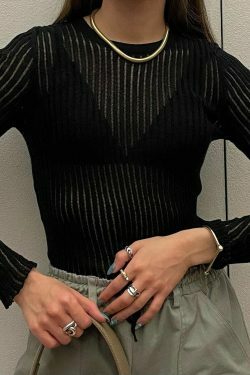 Coquette Aesthetic Stevie Skinny Long Sleeves T-Shirt - Y2K Fashion for Women