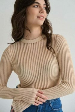 Coquette Aesthetic Stevie Skinny Long Sleeves T-Shirt - Y2K Fashion for Women