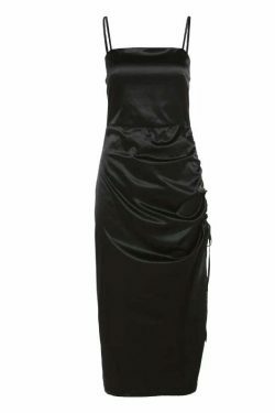 Coquette Aesthetic Strap Dress - Y2K Fashion Statement for Women