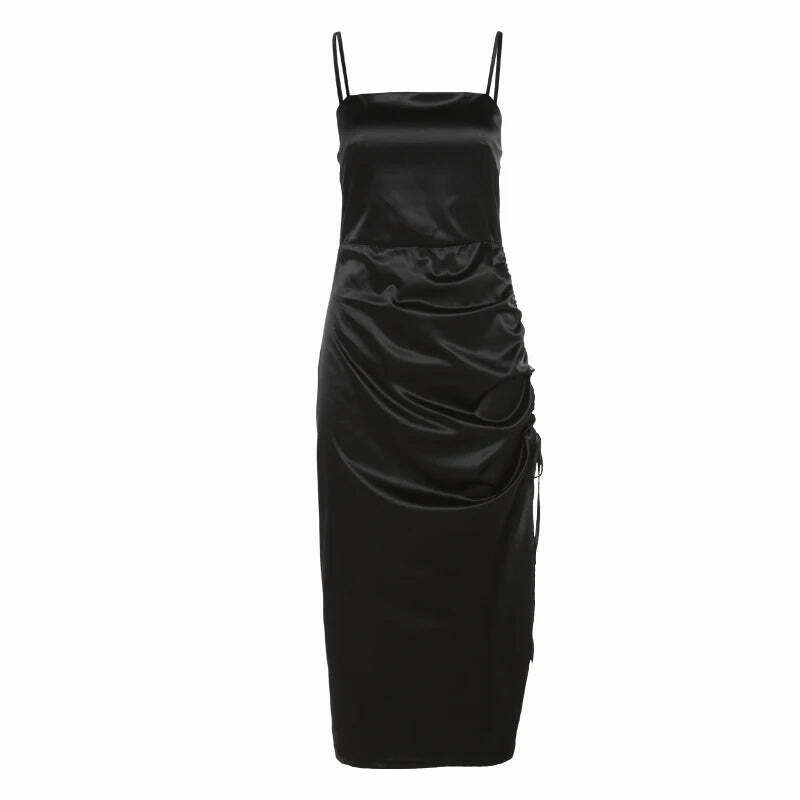 Coquette Aesthetic Strap Dress - Y2K Fashion Statement for Women