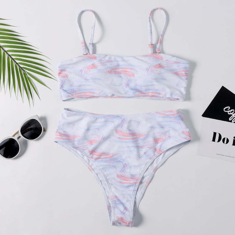 Coquette Aesthetic String Bikini Set with Cute Print - Y2K Fashion Women's Swimwear
