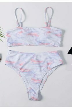 Coquette Aesthetic String Bikini Set with Cute Print - Y2K Fashion Women's Swimwear