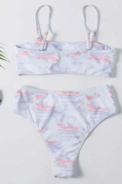 Coquette Aesthetic String Bikini Set with Cute Print - Y2K Fashion Women's Swimwear