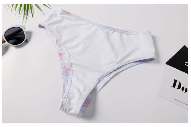 Coquette Aesthetic String Bikini Set with Cute Print - Y2K Fashion Women's Swimwear