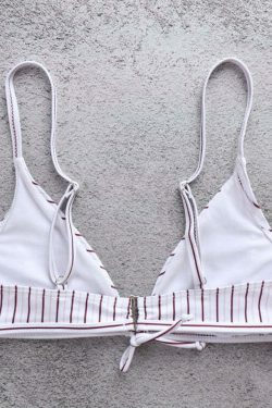 Coquette Aesthetic Striped Bikini Set - Y2K Fashion Swimwear for Women