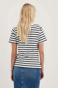 Coquette Aesthetic Striped Loose T-Shirt for Y2K Fashion Enthusiasts
