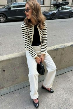 Coquette Aesthetic Striped Shorts Set - Y2K Fashion Outfit