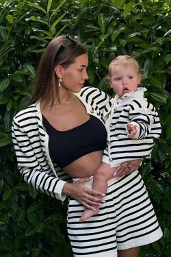 Coquette Aesthetic Striped Shorts Set - Y2K Fashion Outfit